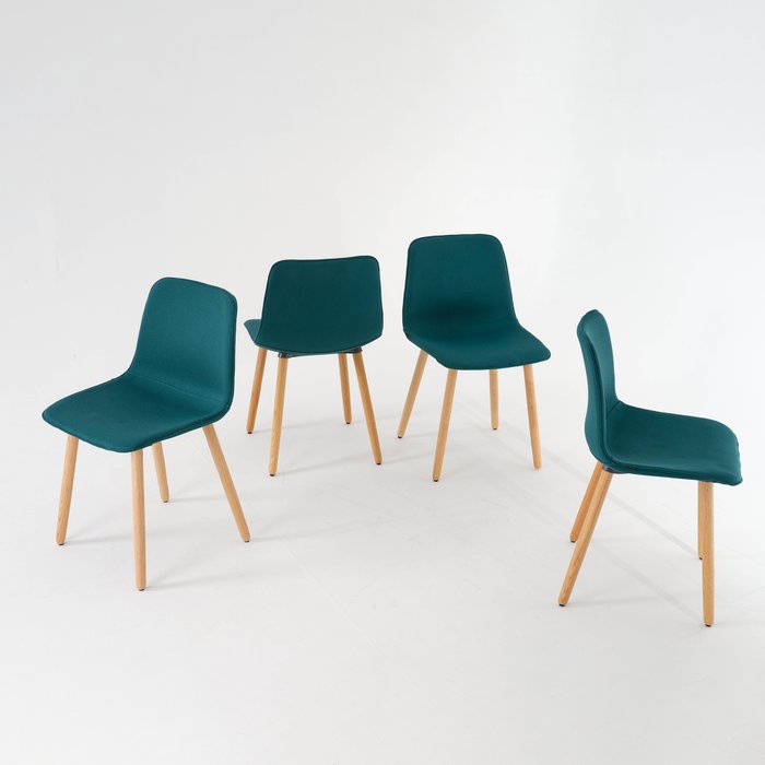 Inclass - Simon Pengelly - Chaise (4) - TAPIS VARYA - Bois, Tissu