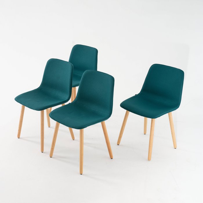 Inclass - Simon Pengelly - Chaise (4) - TAPIS VARYA - Bois, Tissu