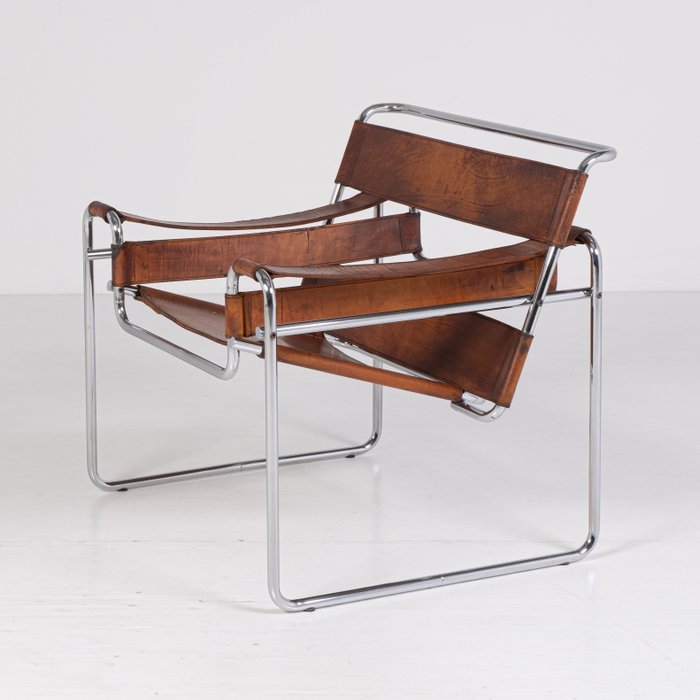 Gavina - Marcel Breuer - Chaise - Chaise Wassily - Acier, Cuir