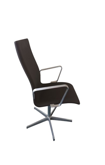Fritz Hansen - Arne Jacobsen - Chaise de bureau - Oxford - Aluminium brossé et tissu