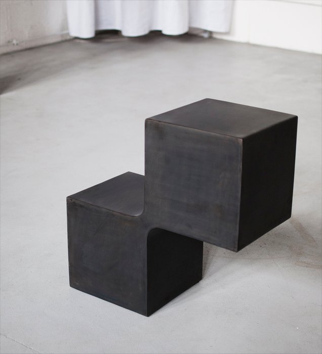 Pol Quadens - Table basse - Acier - Side cubes