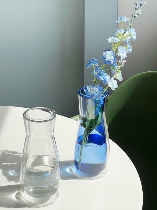 Cloudnola - Vase - Double Mur - Ensemble de 2 vases en verre