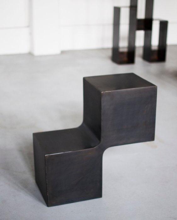 Pol Quadens - Table basse - Acier - Side cubes