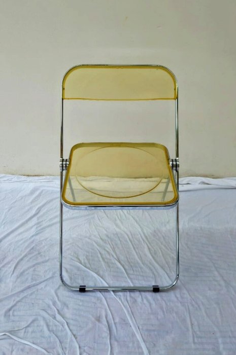 Anonima Castelli - Giancarlo Piretti - Chaise pliante - PLIA jaune ambre/inox - Acier, Plastique