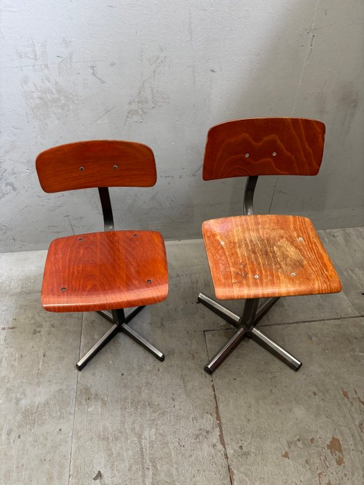 marko - Marko - Chaise (2) - Inconnu - Acier, Bois - Vintage Marko Stoel
