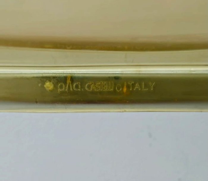 Anonima Castelli - Giancarlo Piretti - Chaise pliante - PLIA jaune ambre/inox - Acier, Plastique