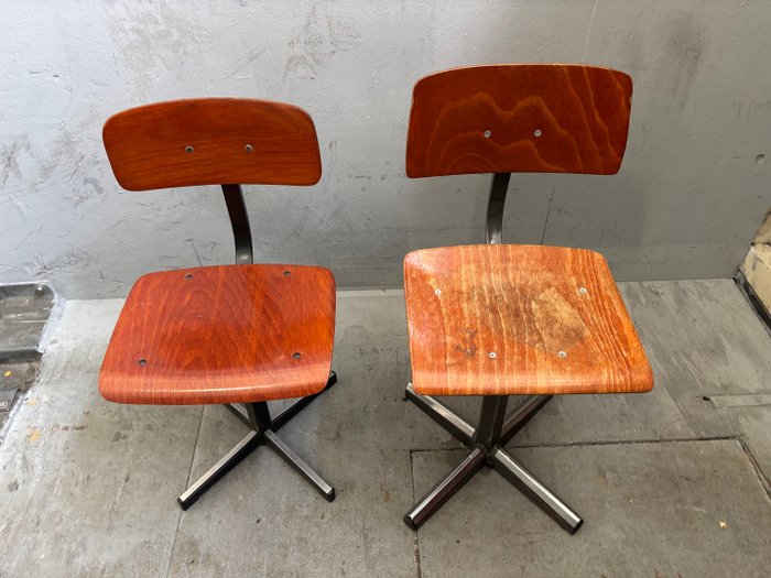 marko - Marko - Chaise (2) - Inconnu - Acier, Bois - Vintage Marko Stoel