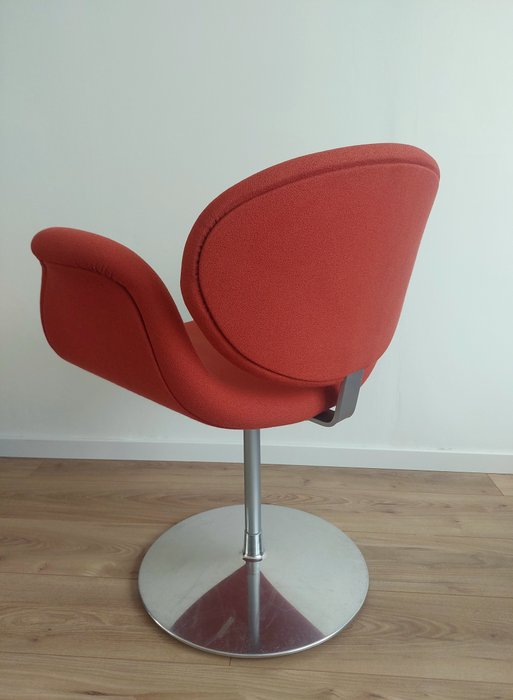 Artifort - Pierre Paulin - Fauteuil - Chaise tulipe - Aluminium, Bois, Chrome - Fauteuil tournant Tulipe