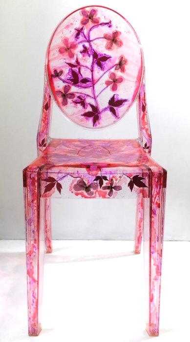 Kartell - Philippe Starck, Valérie D - Chaise - Victoria Ghost Fleurie - Polycarbonate