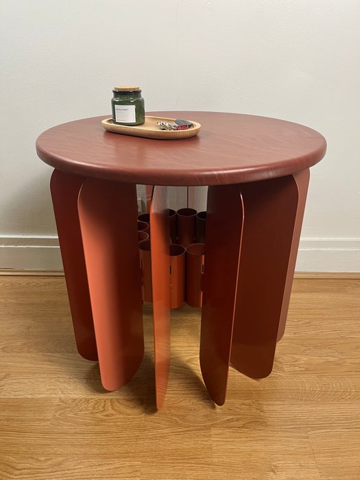 Studio Brusseau - Félix Brusseau - Table basse - Fulcrum - Cuir de vachette, Métal