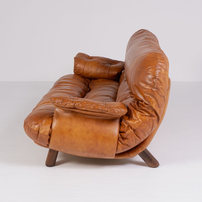 Insa - E. Cobianchi - Canapé (2) - Bois, Cuir