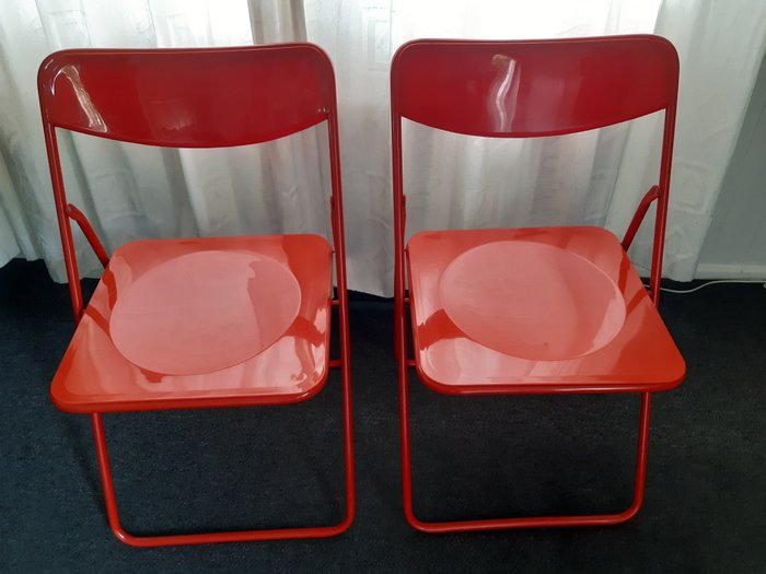 IKEA - Niels Gammelgaard - Chaise pliante (2) - TED - Métal, Plastique