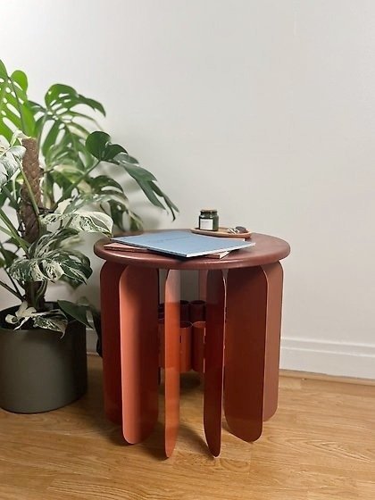 Studio Brusseau - Félix Brusseau - Table basse - Fulcrum - Cuir de vachette, Métal