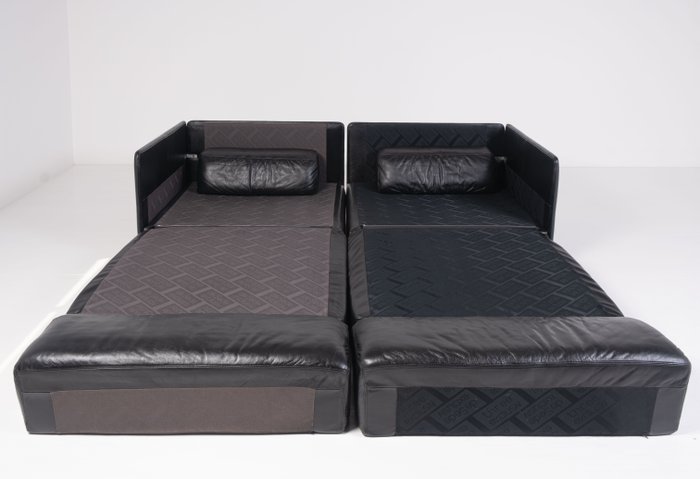 Sofart DE SEDE - De Sede Design Team - Canapé (2) - DS-76 - Cuir, Plastique