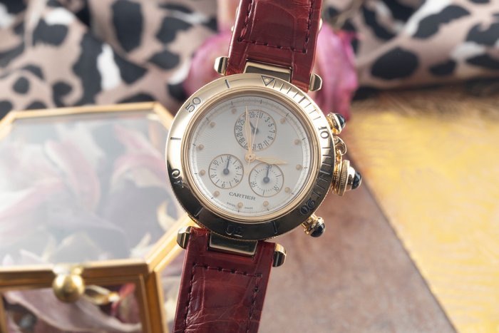 Cartier - Pasha Chronograph - W3012051 - Femme - 2000