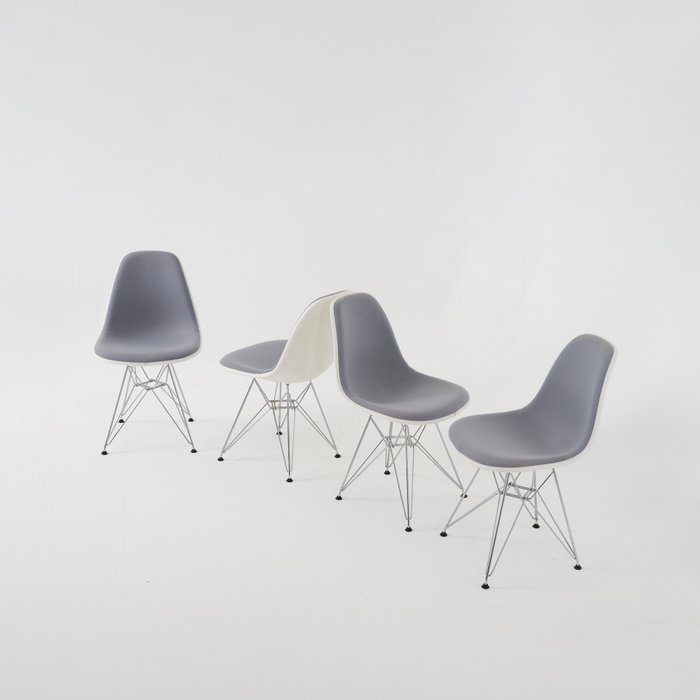 Vitra - Charles Eames, Ray Eames - Chaise (4) - DSR - Acier, Plastique