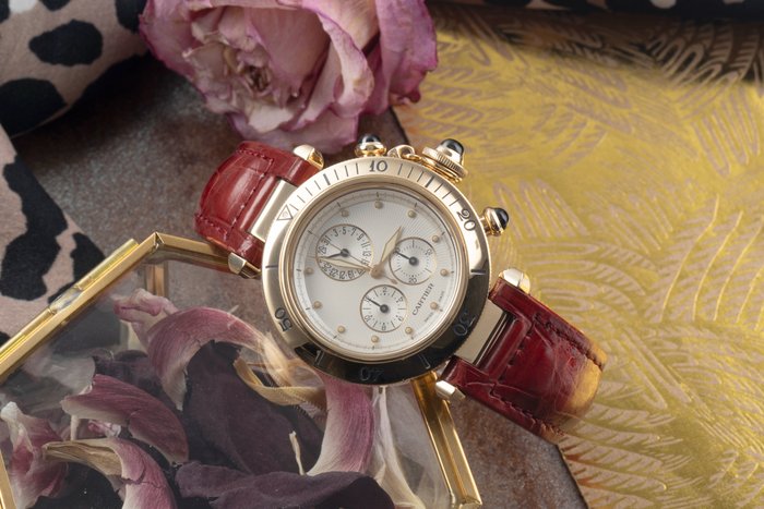 Cartier - Pasha Chronograph - W3012051 - Femme - 2000