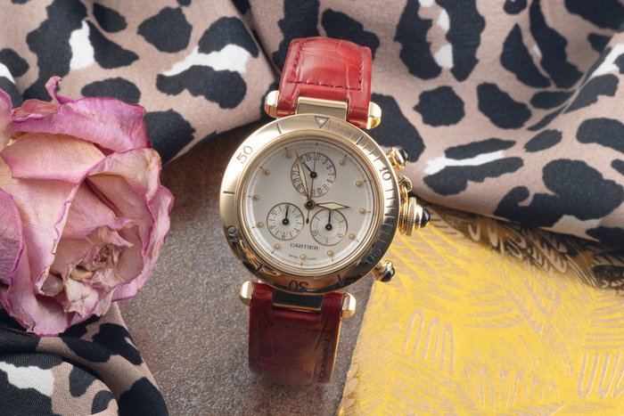 Cartier - Pasha Chronograph - W3012051 - Femme - 2000