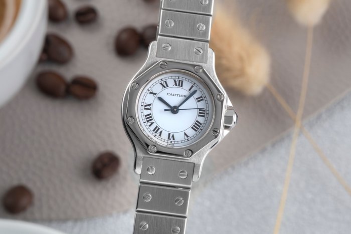 Cartier - Santos Octagon - 0906 - Femme - 1990