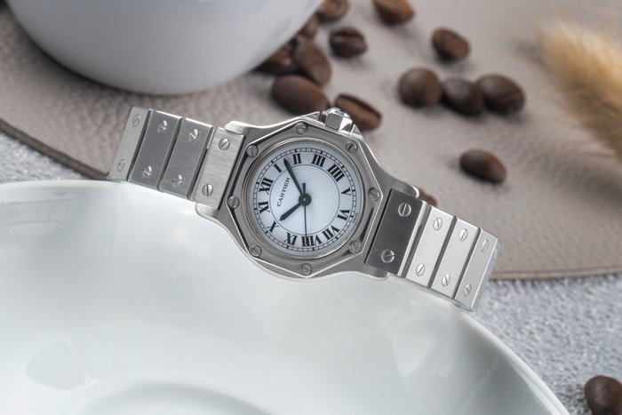 Cartier - Santos Octagon - 0906 - Femme - 1990
