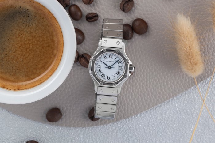 Cartier - Santos Octagon - 0906 - Femme - 1990