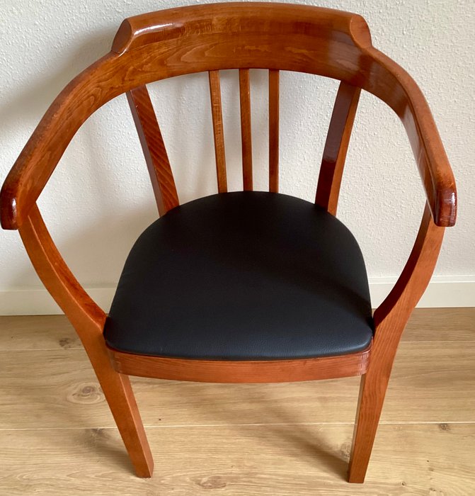 Thonet - Chaise - Bois, Cuir