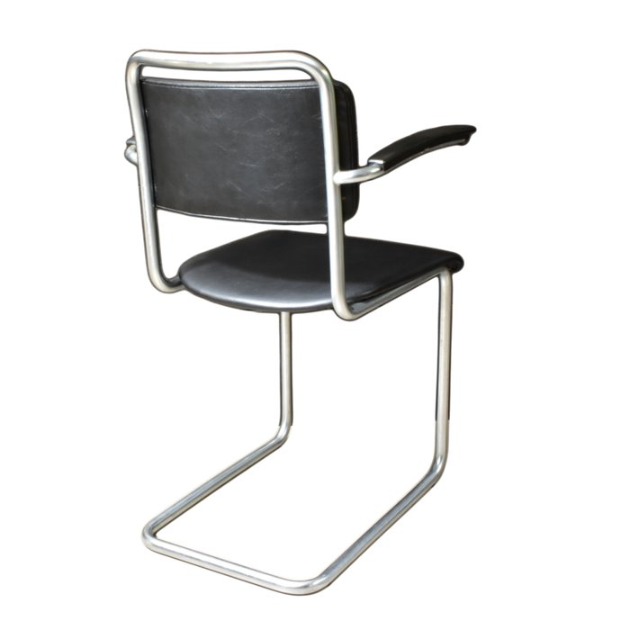Gispen - W.H. Gispen - Chaise - 201 - Bakélite, Métal, cuirynthé