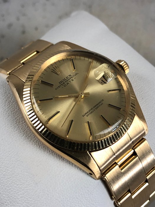 Rolex - Oyster Perpetual Date 18K Gold - 1503 - Homme - 1970-1979