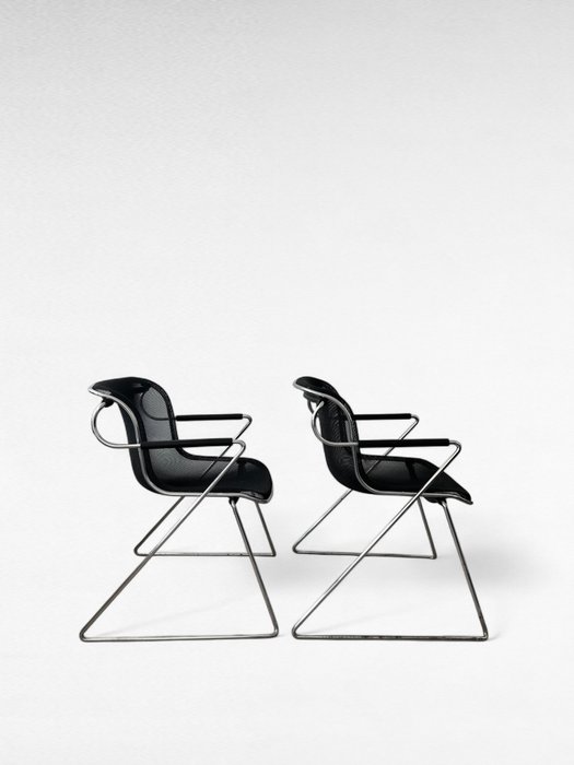 Anonima Castelli - Charles Pollock - Chaise (2) - Penelope - Métal, Mesh
