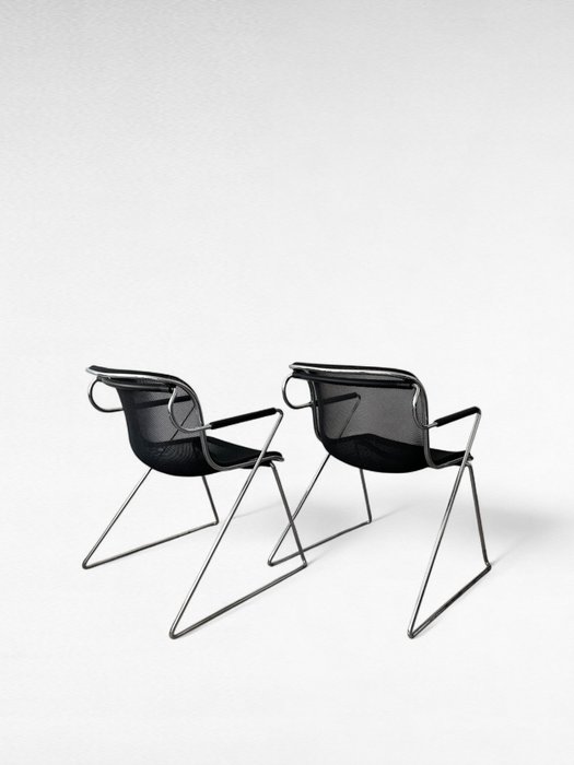 Anonima Castelli - Charles Pollock - Chaise (2) - Penelope - Métal, Mesh