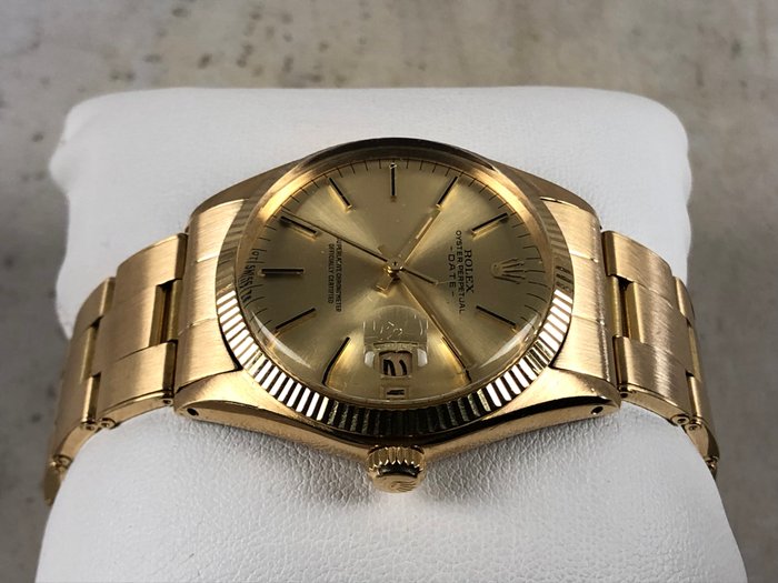Rolex - Oyster Perpetual Date 18K Gold - 1503 - Homme - 1970-1979