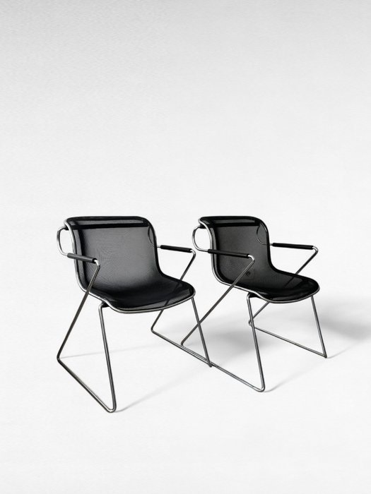 Anonima Castelli - Charles Pollock - Chaise (2) - Penelope - Métal, Mesh
