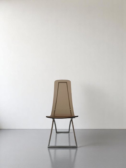 Edmond Vernassa - Chaise - CH4 - Chrome, Métal, Plastique