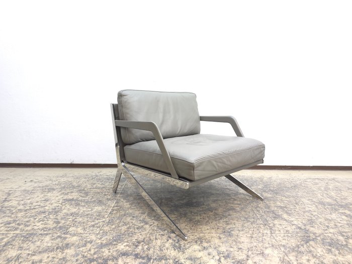 de Sede - Gordon Guillaumier - Canapé (4) - de sede ds 60 - Chrome, Cuir - 2 canapés 1 table 1 fauteuil
