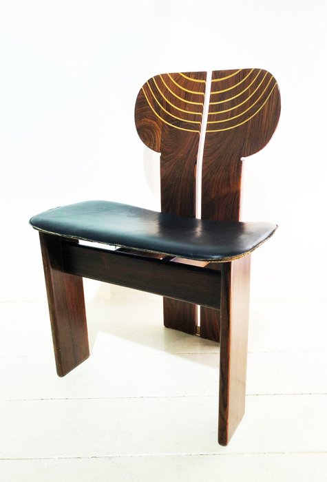 Maxalto - Afra Scarpa, Tobia Scarpa - Chaise - Bois, Cuir, Métal - Afrique