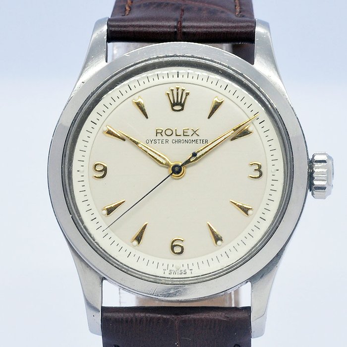 Rolex - Oyster Chronometer Semi Bubble Back - Sans Prix de Réserve - 6332 - Homme - 1950-1959
