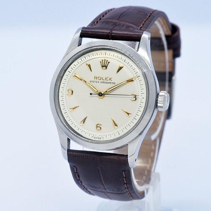 Rolex - Oyster Chronometer Semi Bubble Back - Sans Prix de Réserve - 6332 - Homme - 1950-1959