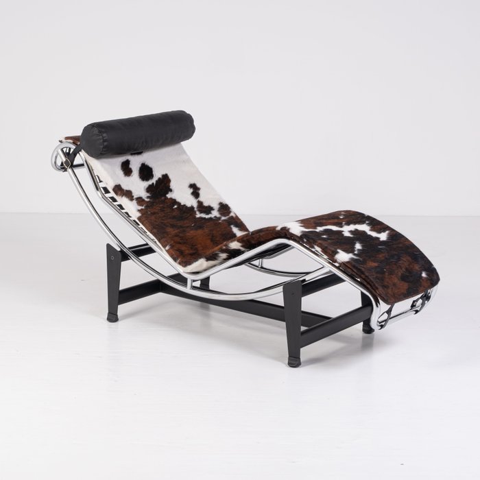 Alivar - Charlotte Perriand, Le Corbusier, Pierre Jeanneret - Chaise longue - LC4 - Acier, Cuir