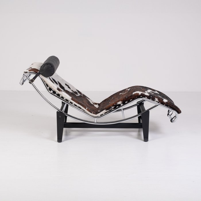 Alivar - Charlotte Perriand, Le Corbusier, Pierre Jeanneret - Chaise longue - LC4 - Acier, Cuir