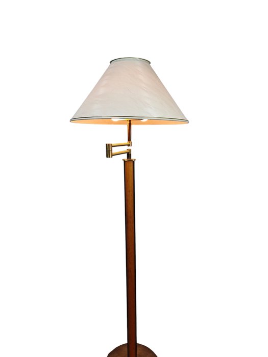 Lampe - Une magnifique lampe sur pied vintage en laiton / Style Hollywood Regency