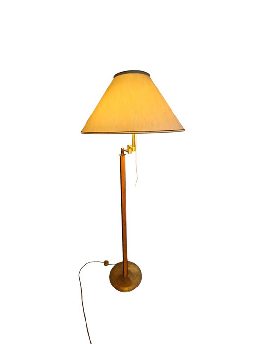 Lampe - Une magnifique lampe sur pied vintage en laiton / Style Hollywood Regency