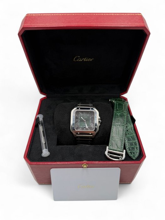 Cartier - Santos de Cartier %27Green Dial%27 - WSSA0062 - Homme - 2025