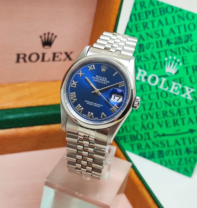 Rolex - Datejust 36 “Blue Dial” - Ref. 16200 - Homme - 1996