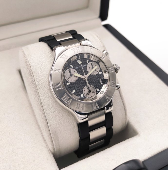 Cartier - 21 Chronoscaph Chronograph Quartz - Sans Prix de Réserve - 2424 (W10125U2) - Homme - 2000-2010