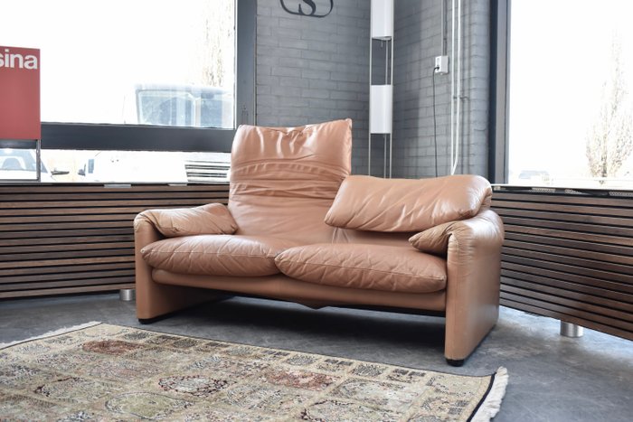 Cassina - Vico Magistretti - Canapé - Maralunga - Cuir
