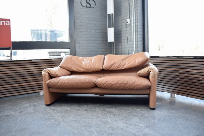 Cassina - Vico Magistretti - Canapé - Maralunga - Cuir