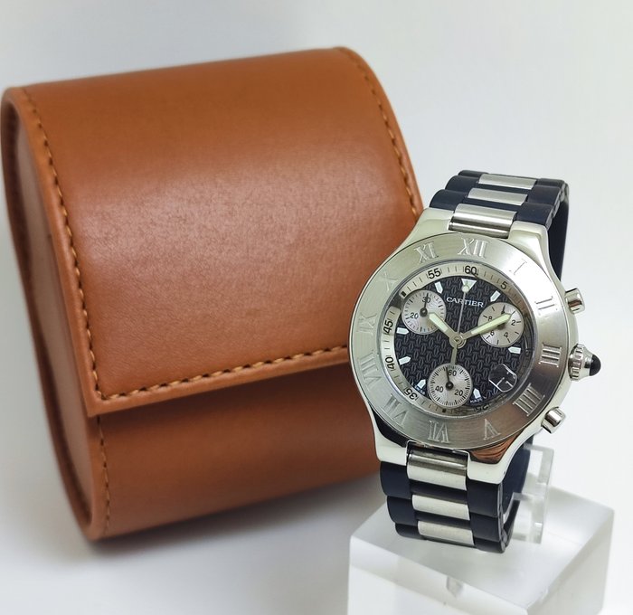 Cartier - Chronoscaph 21 - Sans Prix de Réserve - Ref. 2424 - Homme - 2000-2010