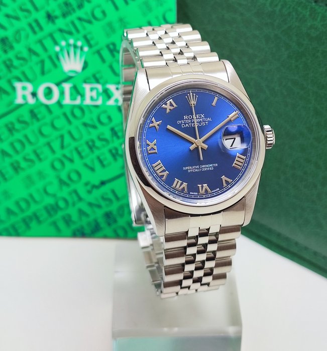 Rolex - Datejust 36 “Blue Dial” - Ref. 16200 - Homme - 1996