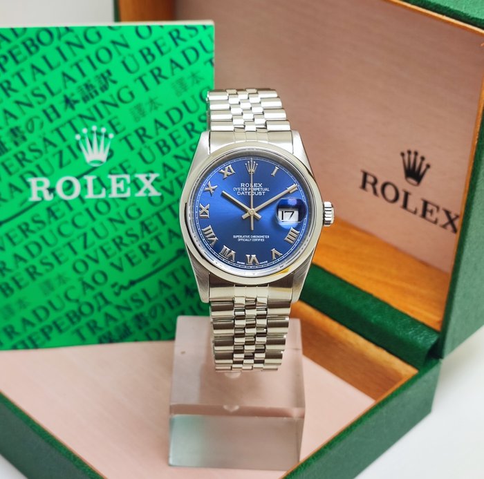 Rolex - Datejust 36 “Blue Dial” - Ref. 16200 - Homme - 1996