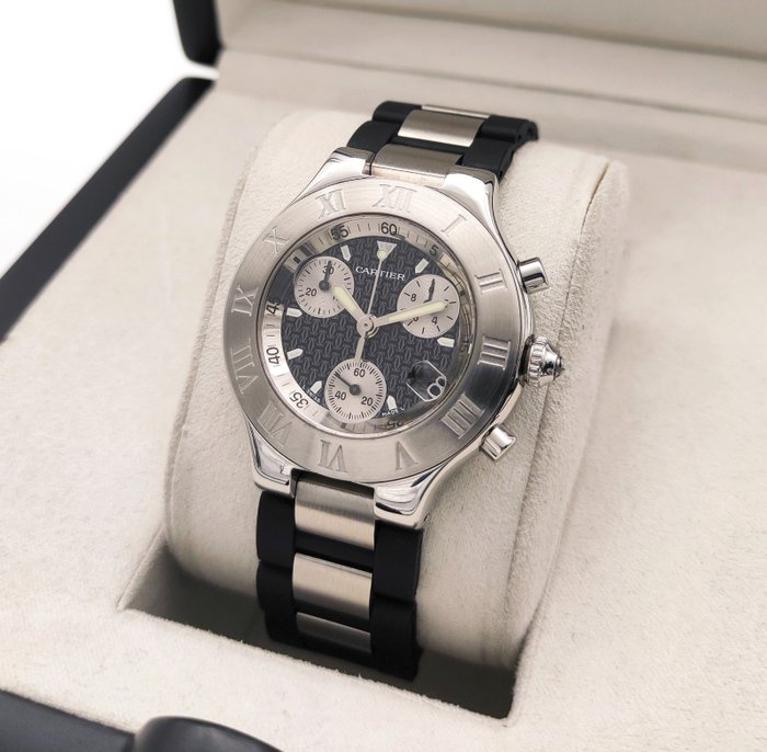 Cartier - 21 Chronoscaph Chronograph Quartz - Sans Prix de Réserve - 2424 (W10125U2) - Homme - 2000-2010